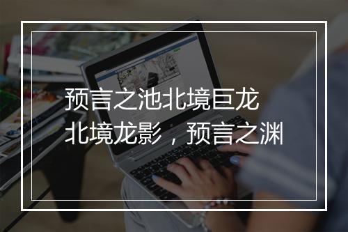 预言之池北境巨龙　北境龙影，预言之渊
